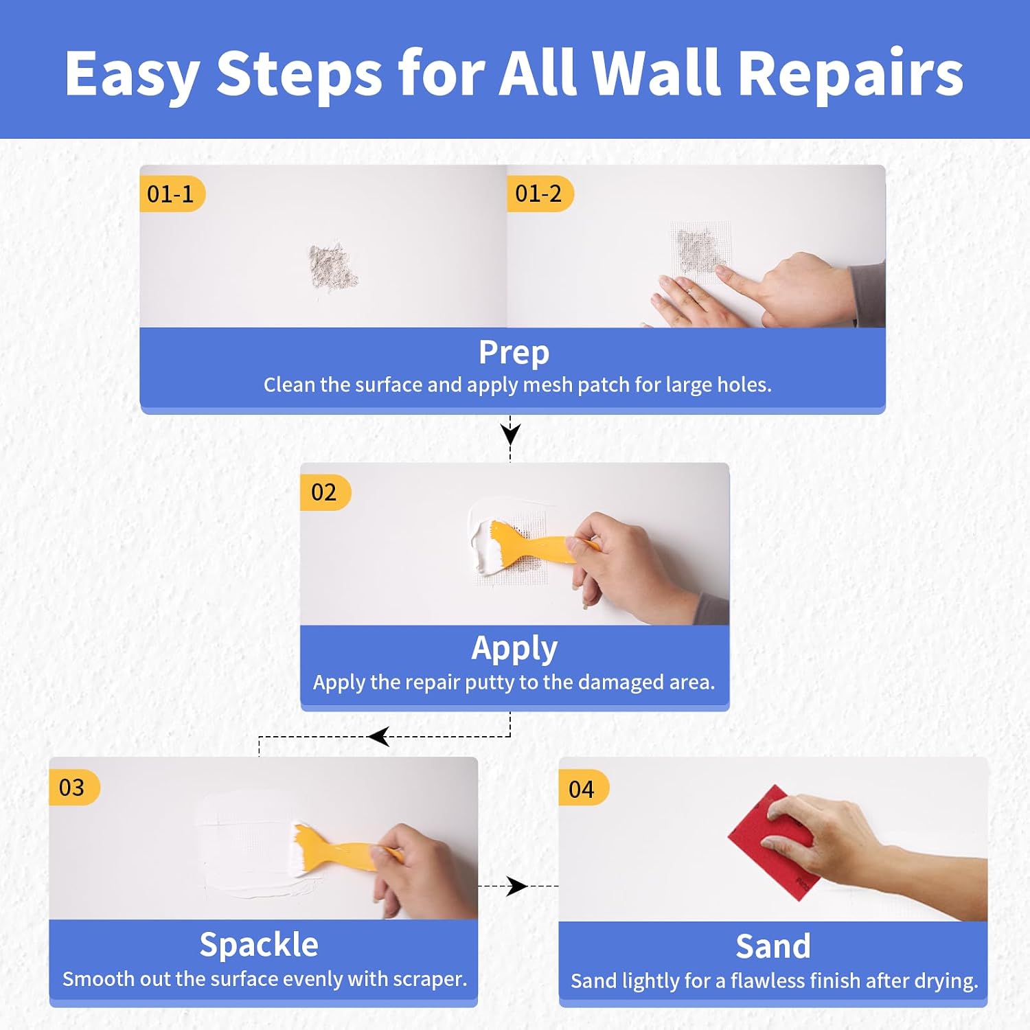 Detalle de YKF Drywall Repair Kit, 18 oz