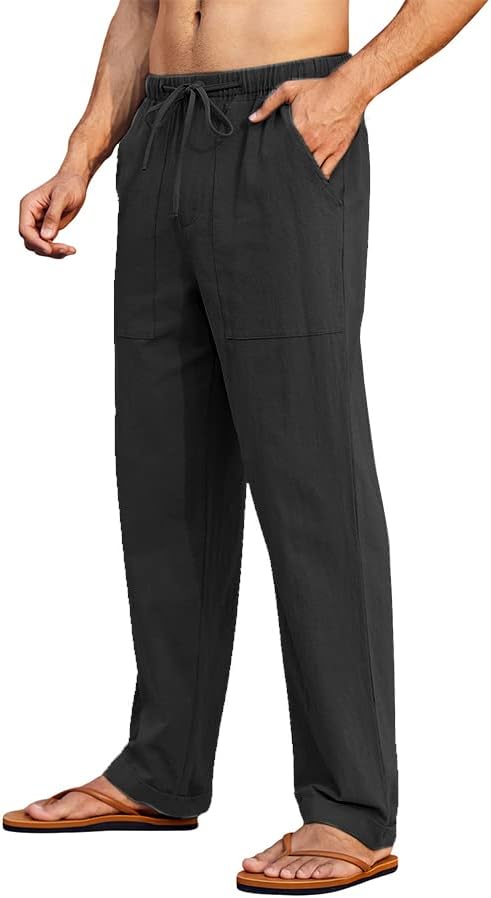 Detalle de PASLTER Mens Linen Pants