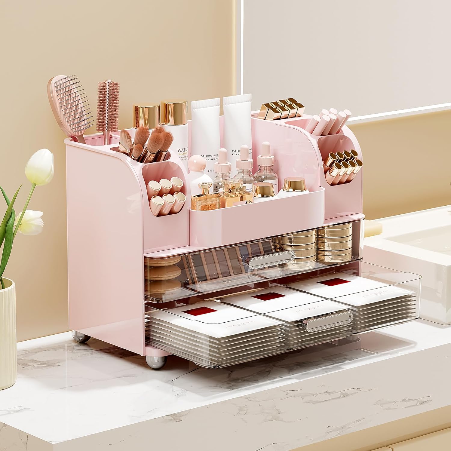 Thumbnail 1 de Makeup Organizer for Vanity 13.4L x 7.1W x 9.6H