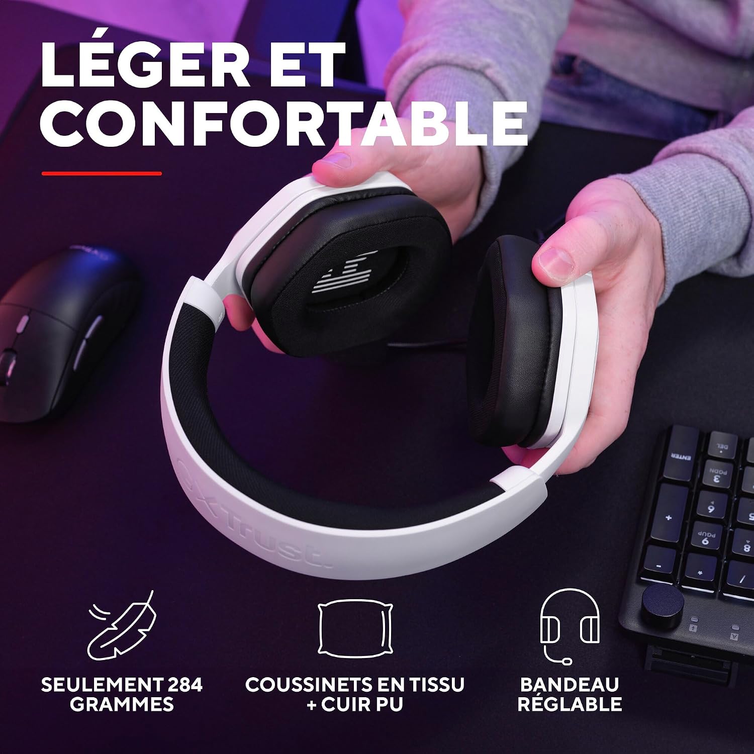 Thumbnail 4 de GXTrust 1492W Ravox Casque gaming 50 mm