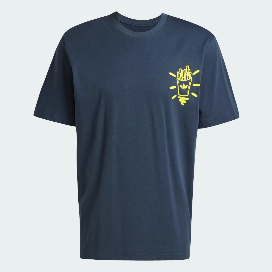 Detalle 2 de Camiseta adidas Originals azul: estilo icónico y comodidad para el día a día