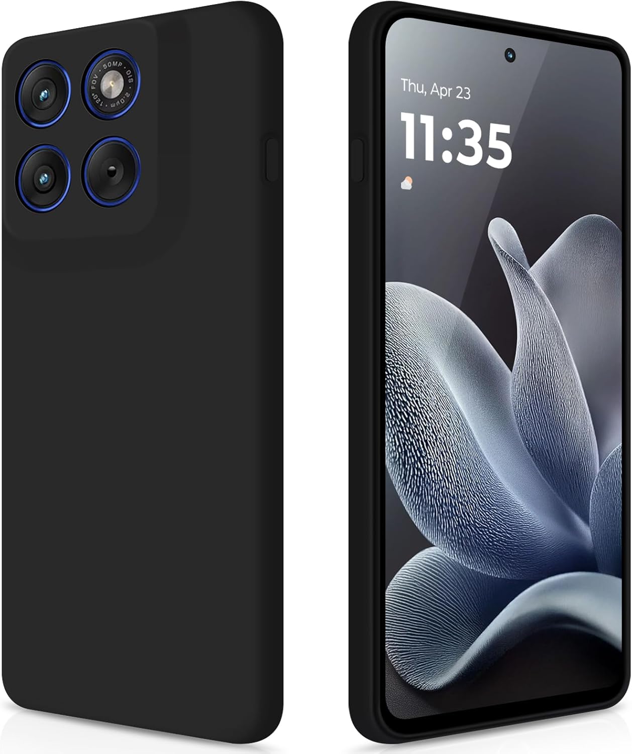 Detalle de GiiYoon Hülle für Motorola Edge 70 – Hochwertiges Liquid Silicone Case mit Rundumschutz