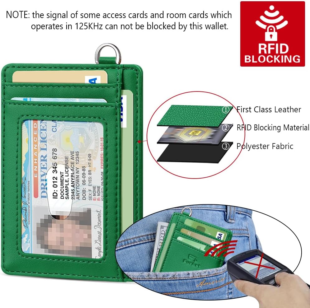 Detalle de FurArt Slim RFID Blocking Credit Card Holder Wallet