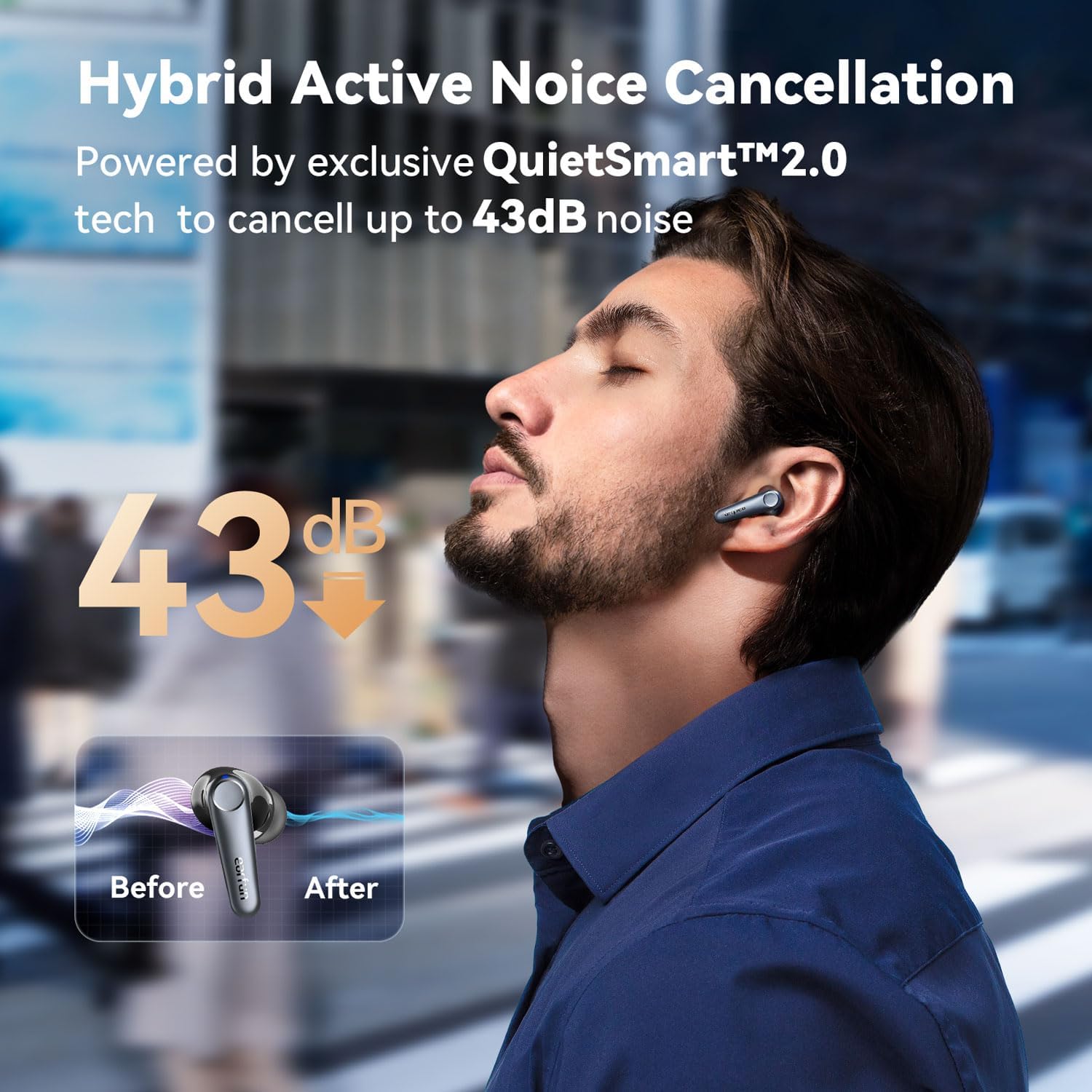 Thumbnail 2 de EarFun Air Pro 3 Wireless Earbuds for Hybrid ANC