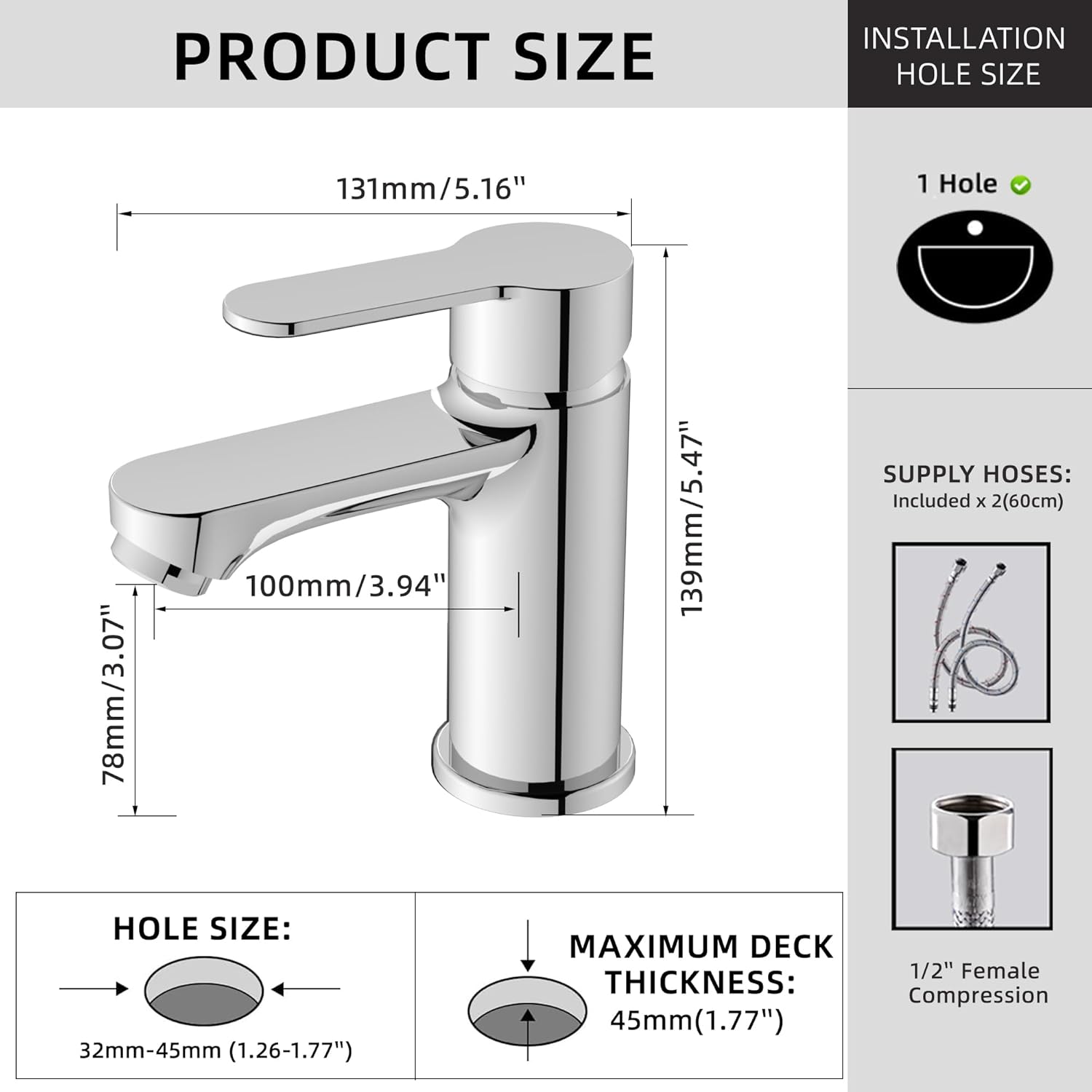 Thumbnail 1 de BELZ Modern Basin Mixer Tap 1-hole