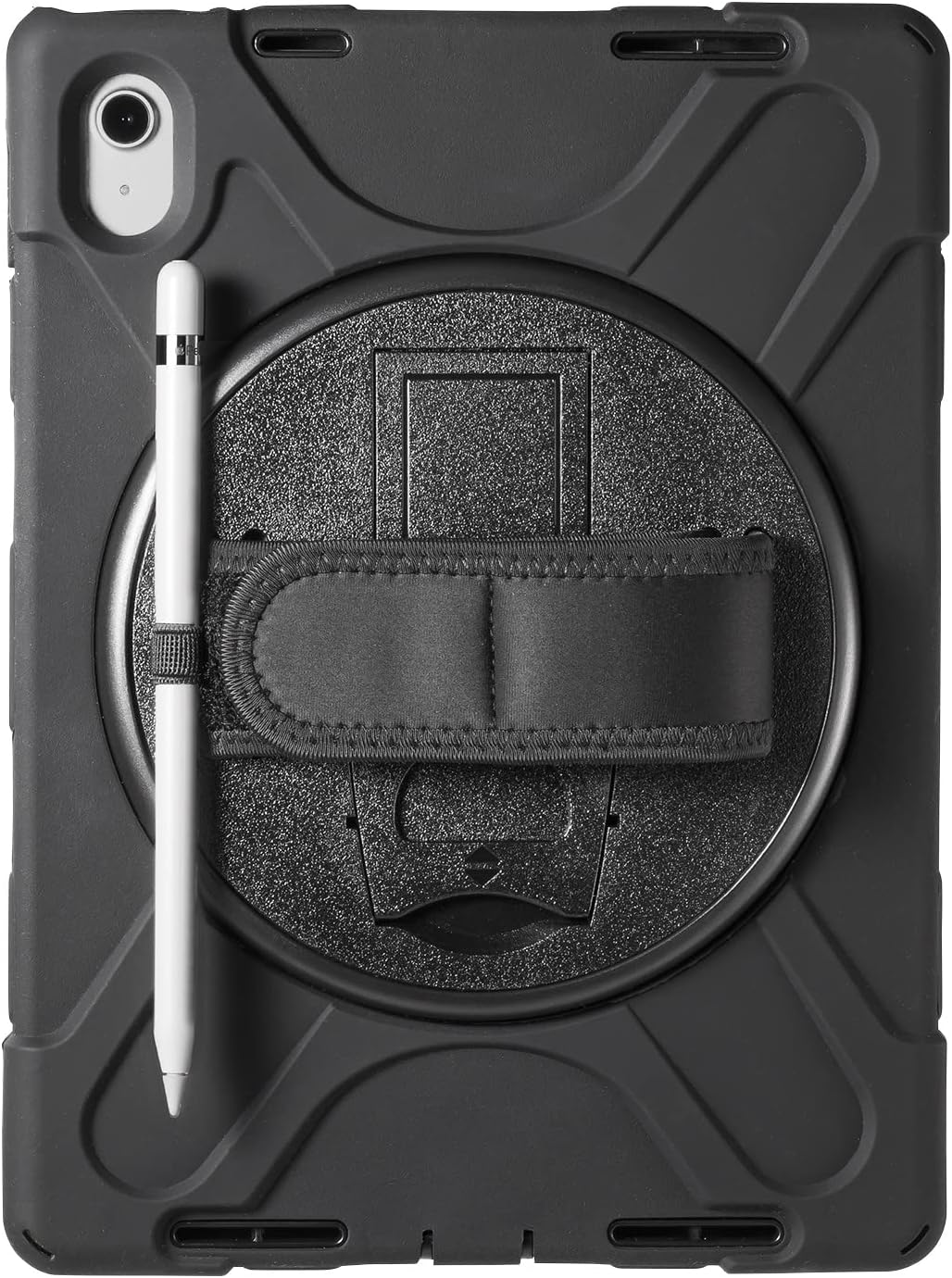 Detalle de サンワサプライ PDA-IPAD1917BK iPad 10.9インチ対応耐衝撃ケース 回転ハンドル・縦横スタンド付き