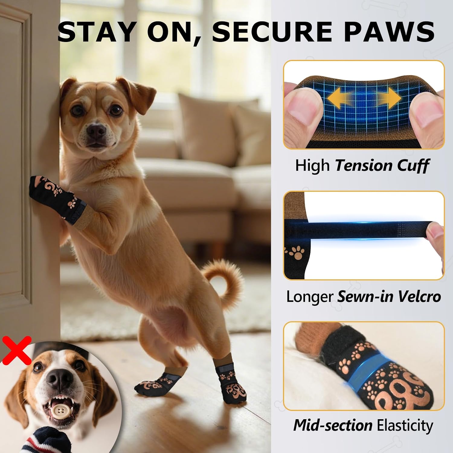Thumbnail 1 de Dog Paw Socks, XS