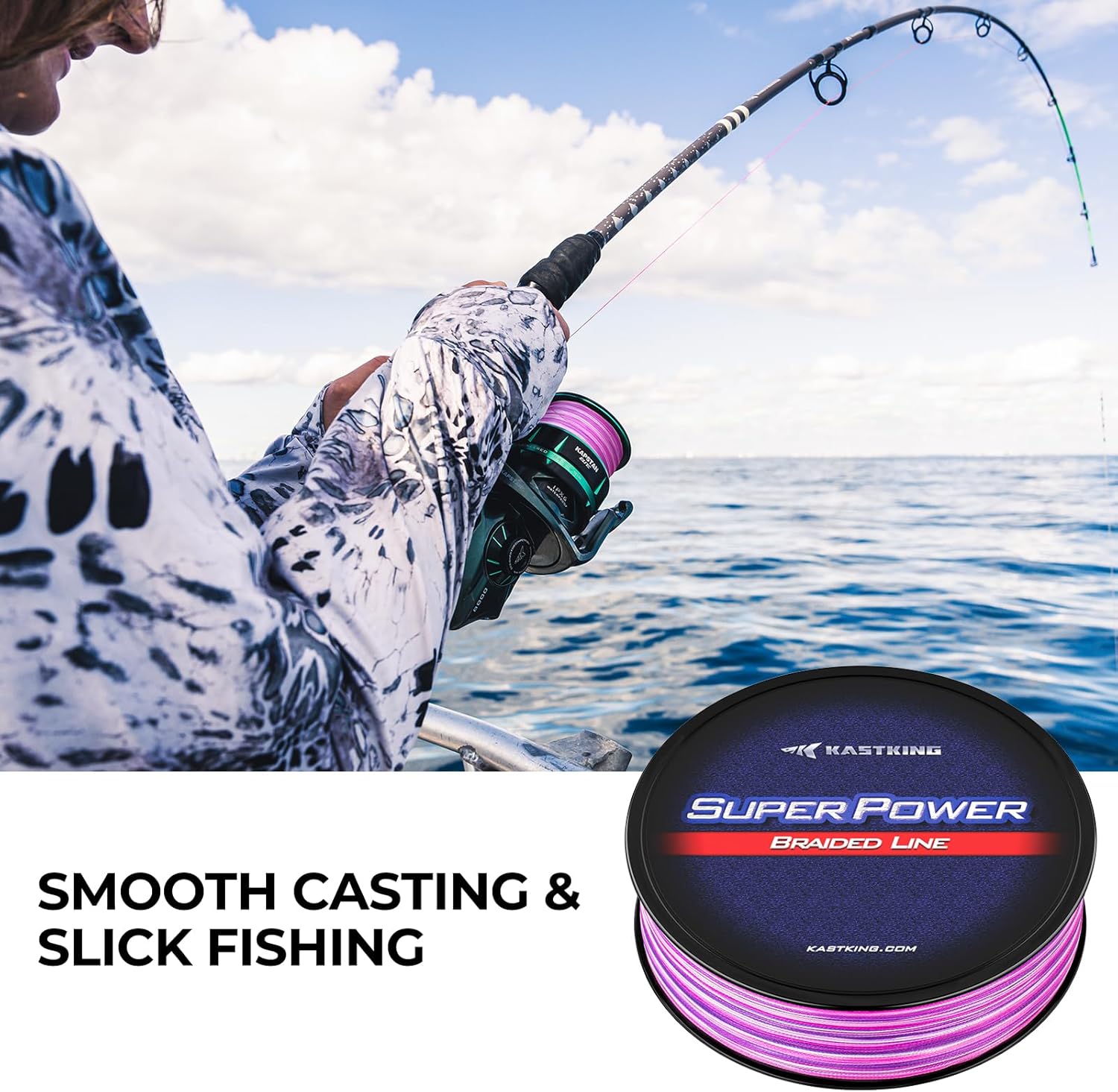 Thumbnail 1 de KastKing SuperPower Braided Fishing Line – Ultra-Strong, Low-Memory, Zero-Stretch Tackle