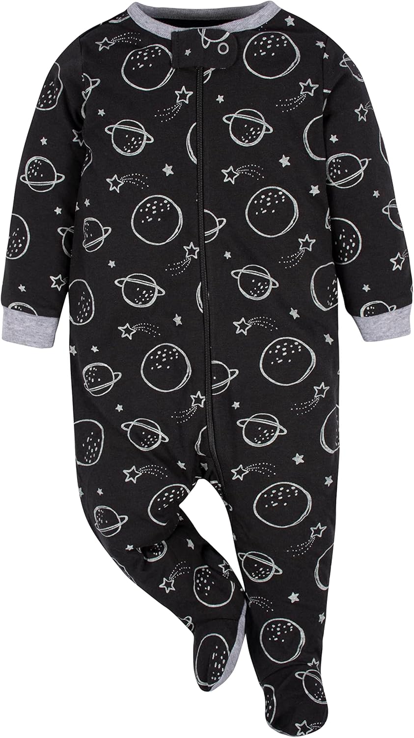 Detalle de Gerber Sleep 'N Play – Lot de 4 grenouillères pour garçons