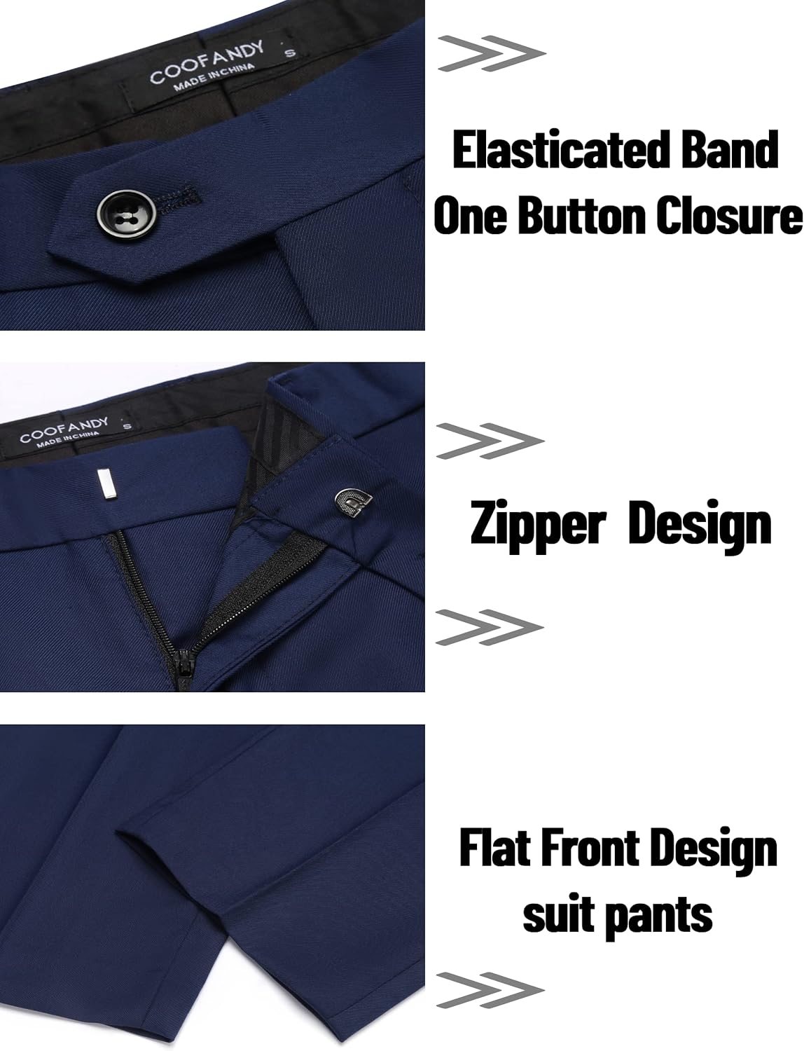 Thumbnail 6 de COOFANDY Men’s 2-Piece Classic Fit Suit (2-Button Blazer) for Wedding, Business, Prom