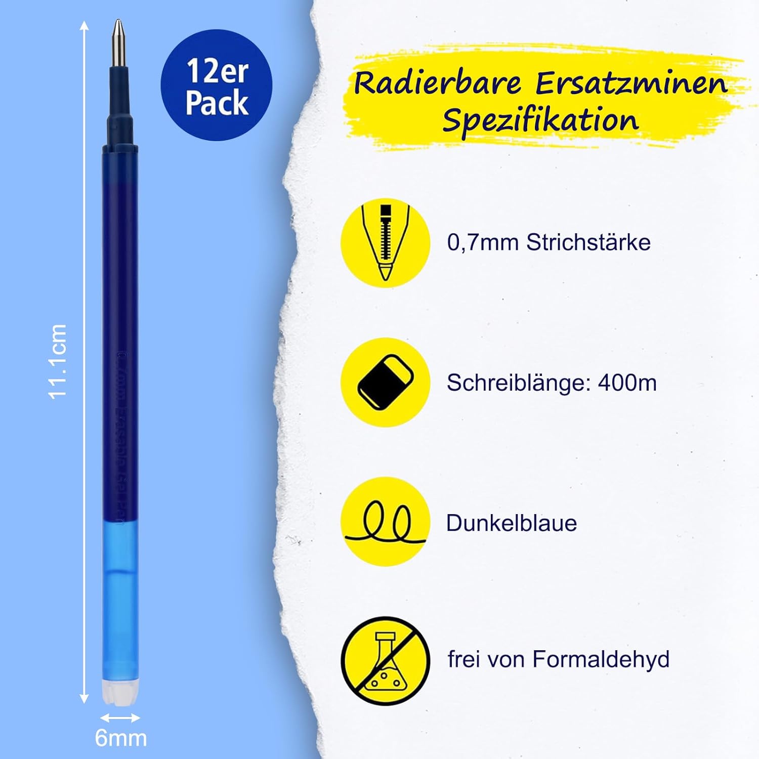 Thumbnail 2 de LVZONGXIN Ersatzminen 0,7 mm 12er-Pack 🖊