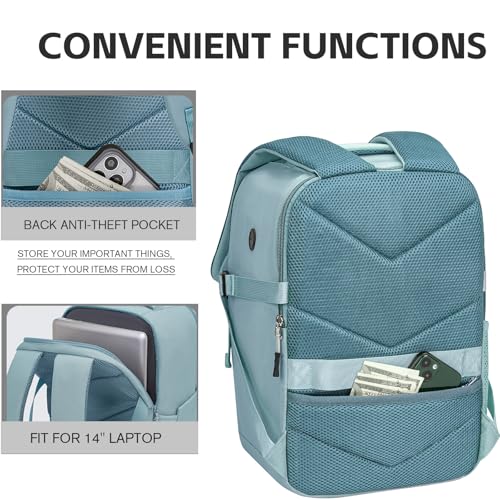 Detalle de Mochila Hayayu 40x30x20 para Ryanair y cabina de avión (14 pulgadas)