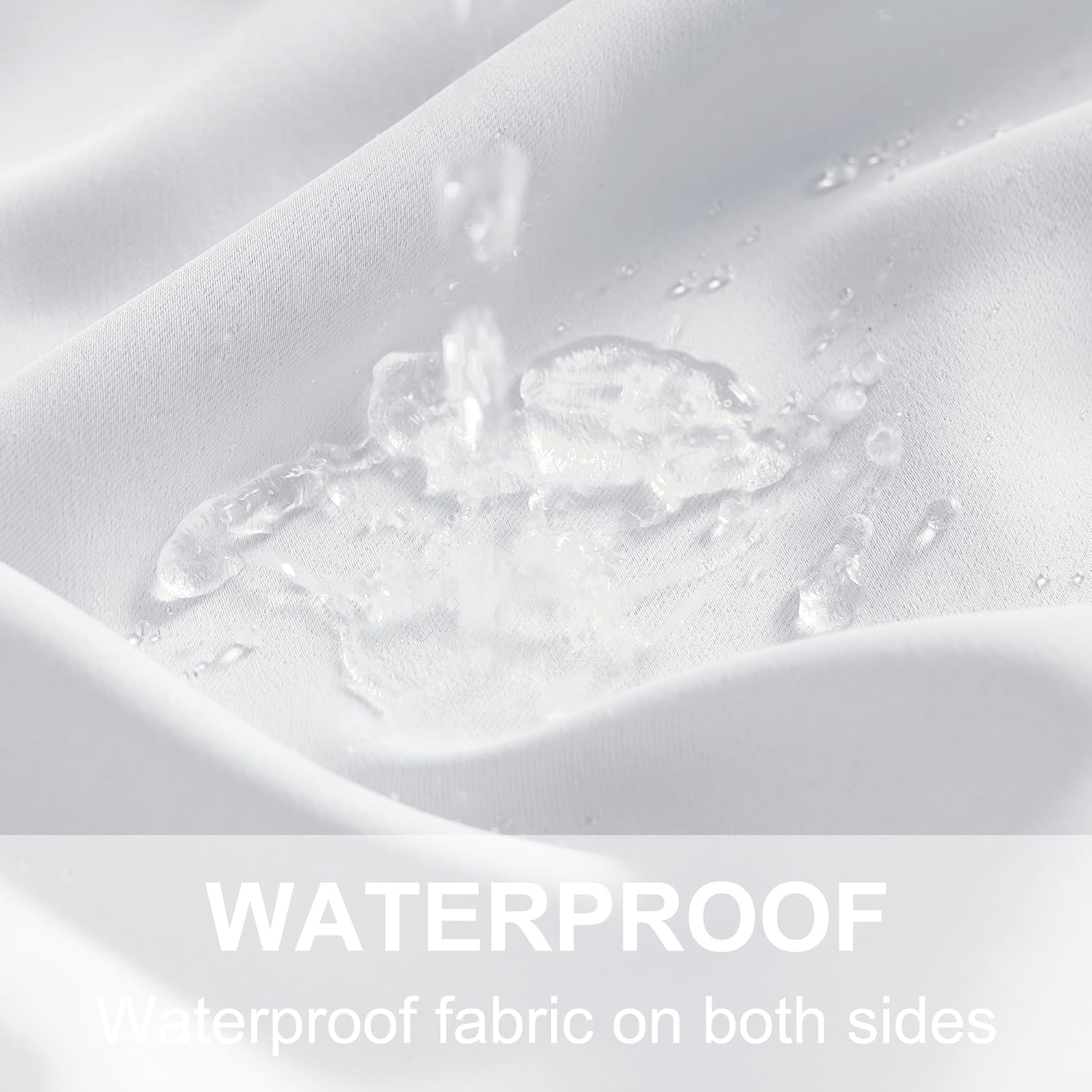 Thumbnail 4 de RYB HOME Outdoor Patio Curtains (Blackout Privacy & Insulating Panel) – Grayish White, 100 W x 95 L, 1 Panel