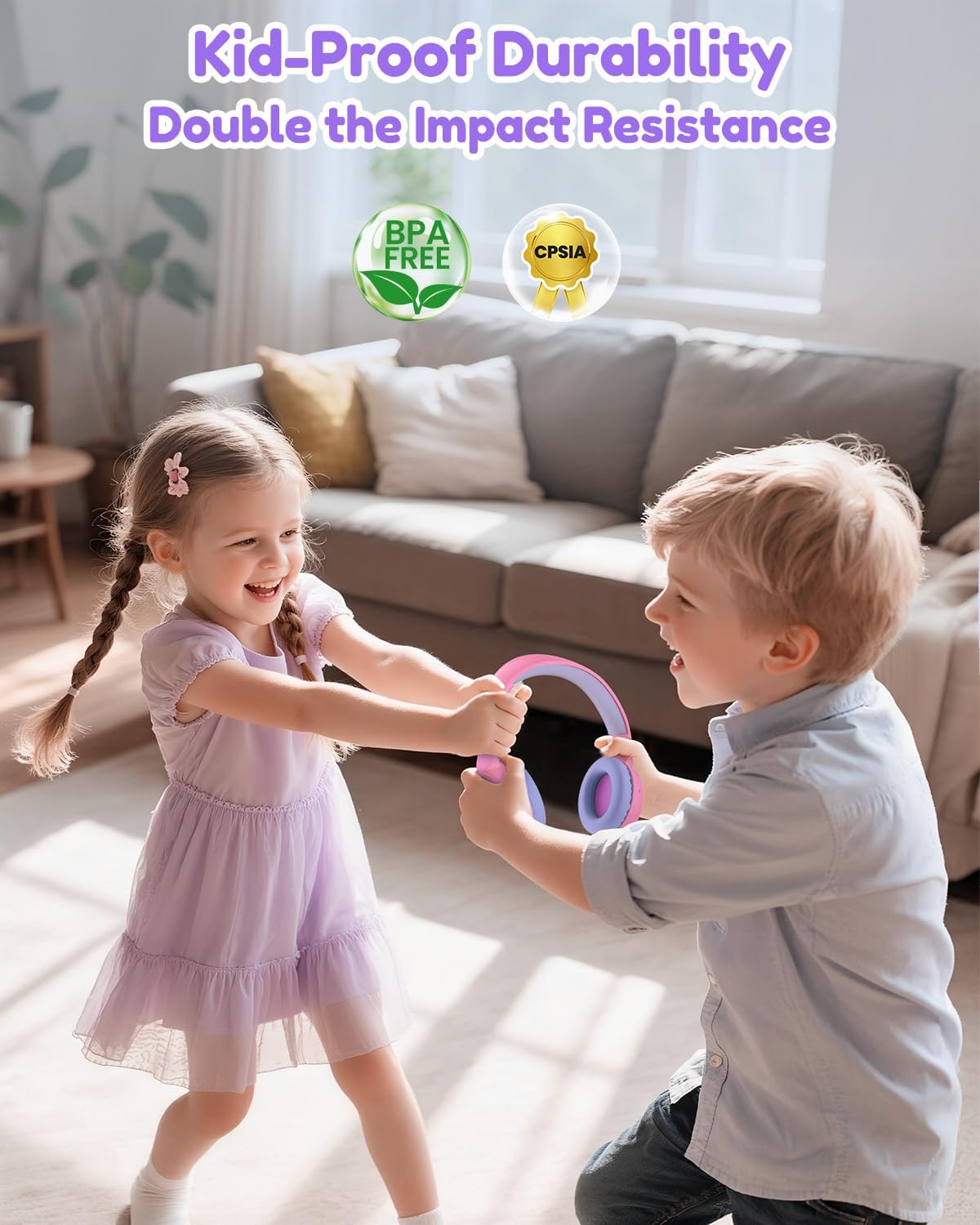 Detalle de acer Kids Bluetooth Headphones 60H Playtime