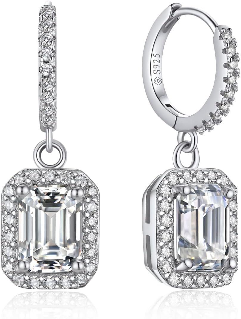 Detalle de MomentWish Boucles 2,364 ct Moissanite đ