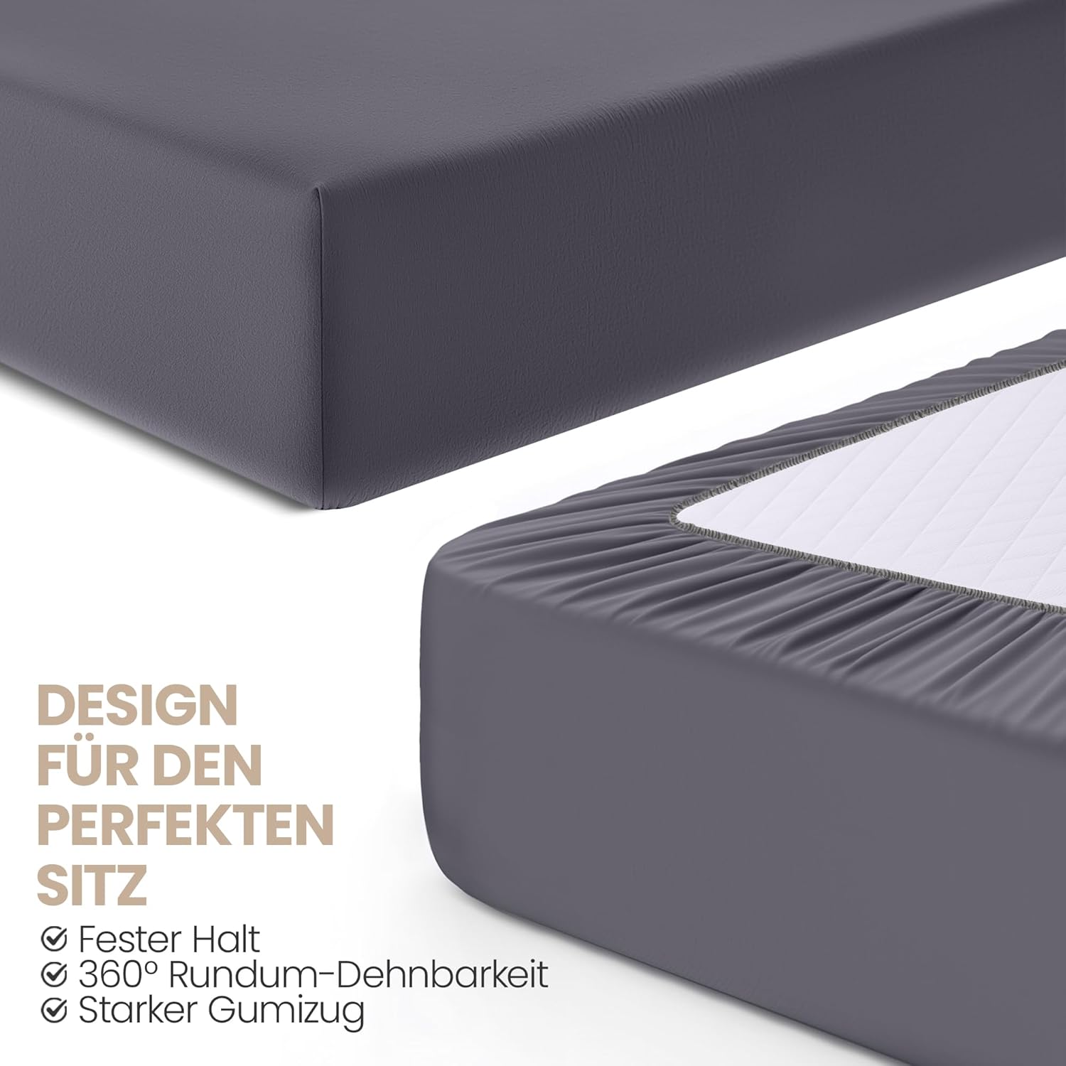 Thumbnail 4 de Utopia Bedding 2er Set Spannbettlaken 90x200 cm