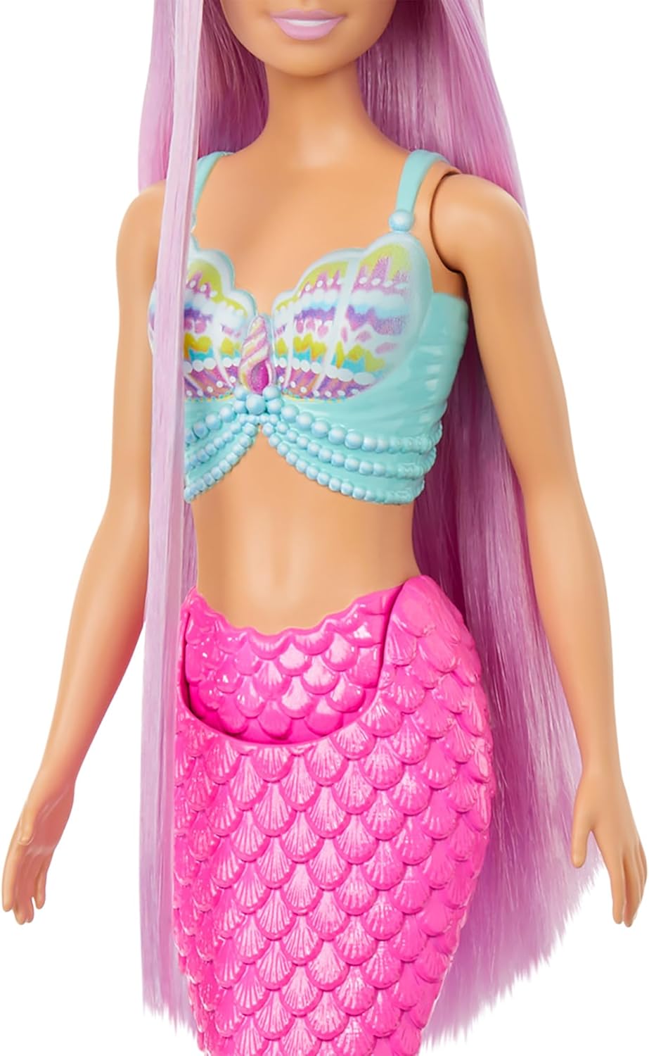 Thumbnail 3 de Barbie Sirène Poupée avec cheveux roses – 18 cm et accessoires pour coiffer