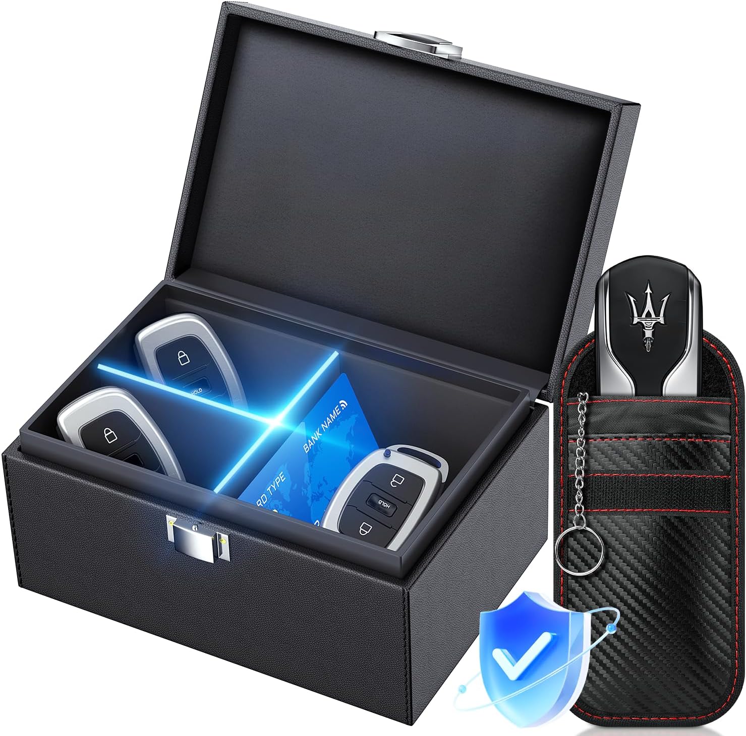 Detalle de 2025 Keyless Go Schutz Autoschlüssel Box 22x14x11cm