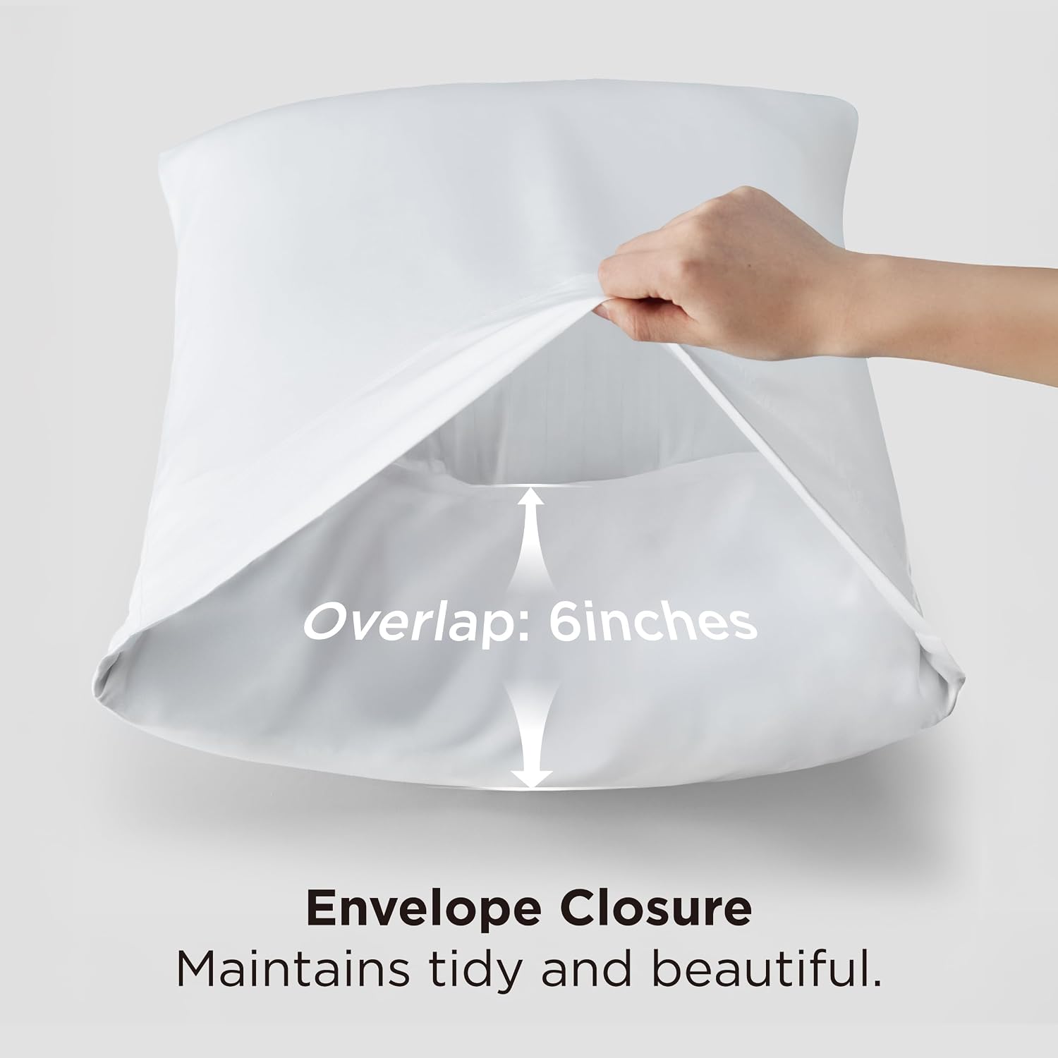 Detalle 1 de Bedsure TDREW00461 King Pillowcases, 100% Bamboo-Derived Rayon, 2-Pack