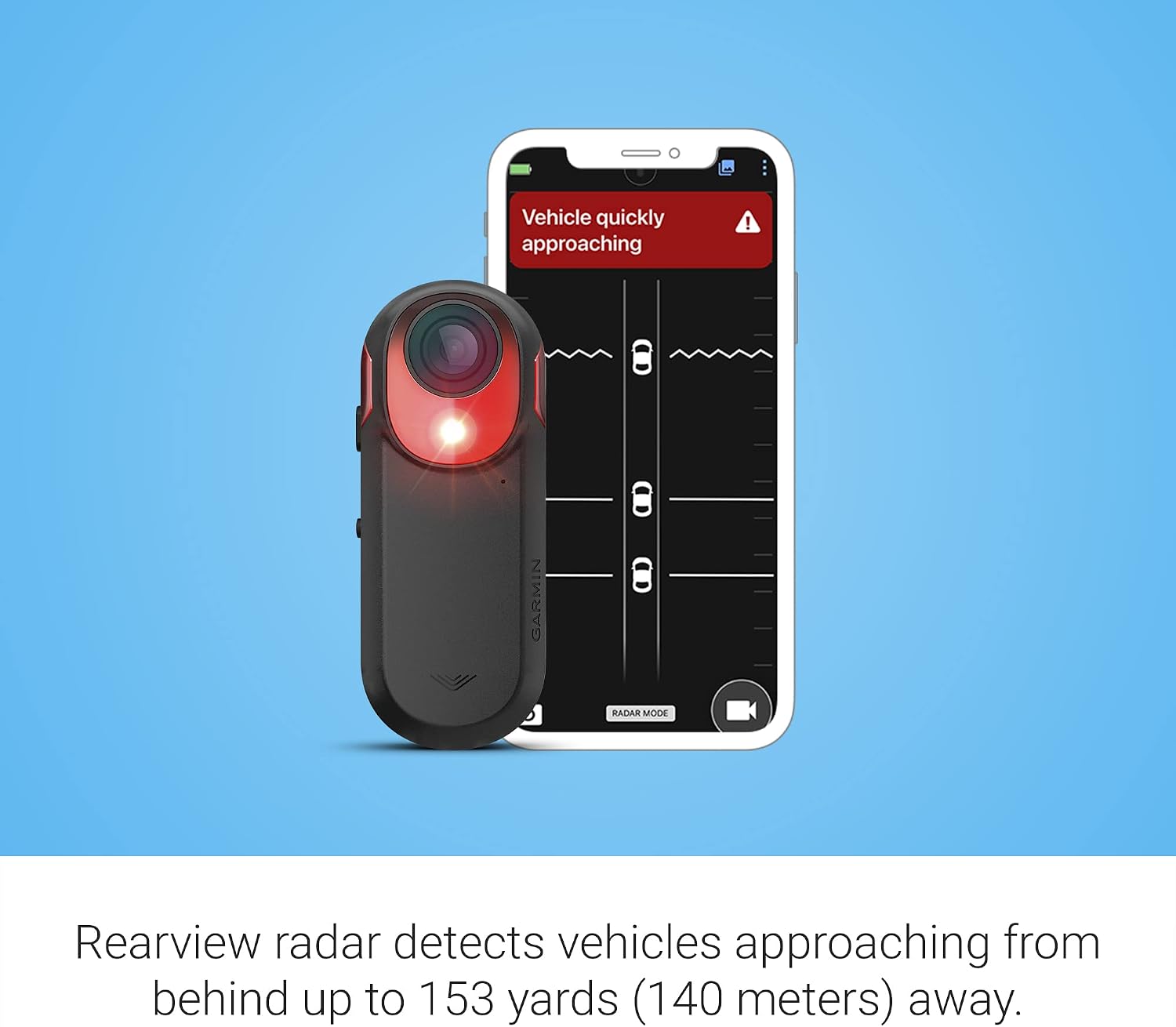 Thumbnail 4 de Garmin Varia RCT715 Bicycle Radar with Camera and Tail Light (Continuous Recording)