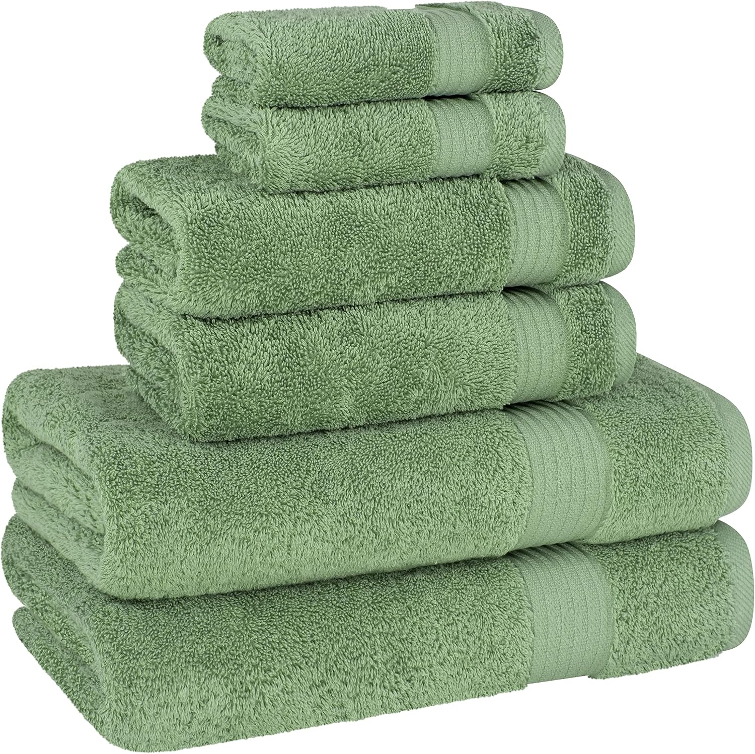 Thumbnail 4 de Cotton Paradise 6 Piece Towel Set 600 GSM