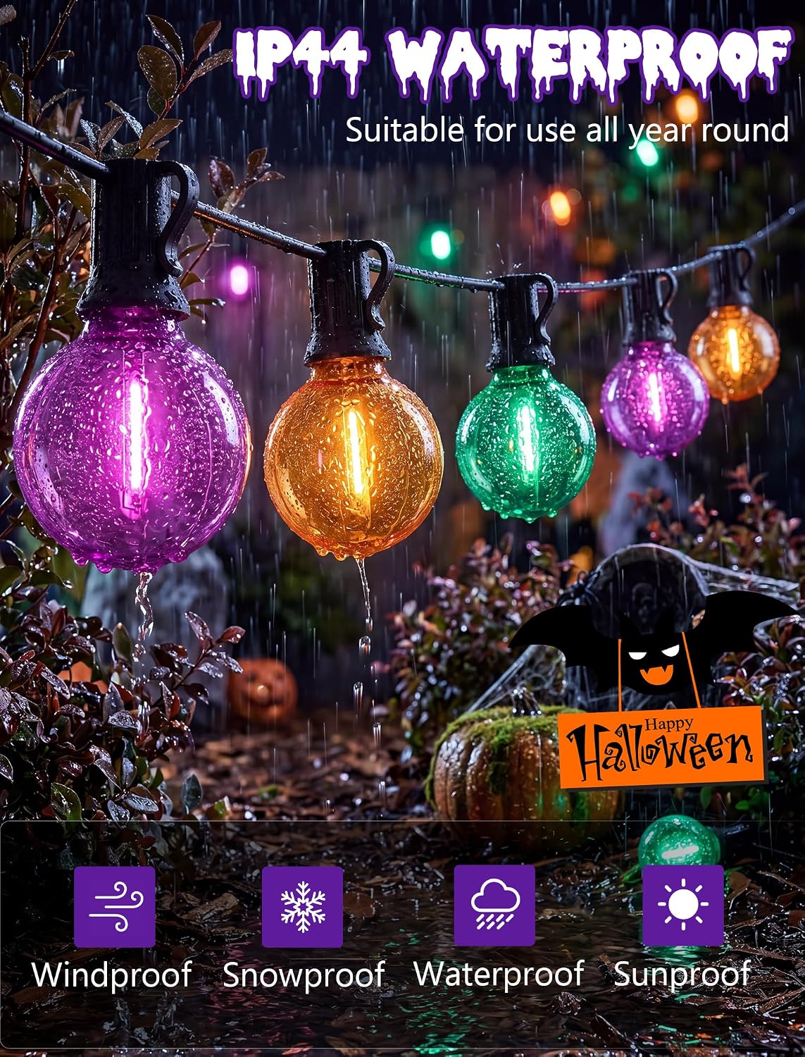 Detalle de Outdoor String Lights, 25 ft