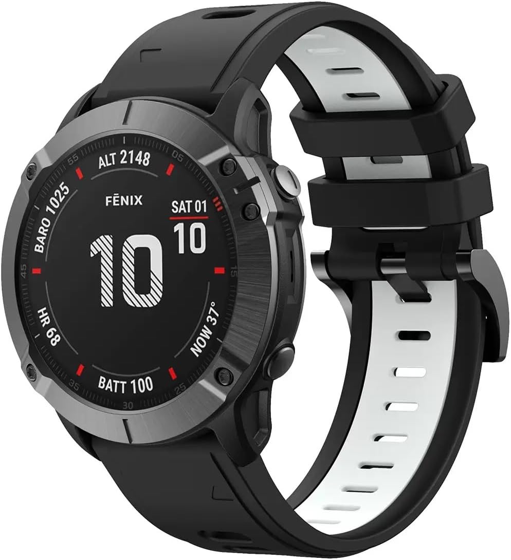 Thumbnail 4 de FiiMoo 22mm Silicone Strap for Garmin Descent G2/Descent G1, Fenix 8 47mm, Tactix 8 47mm and More