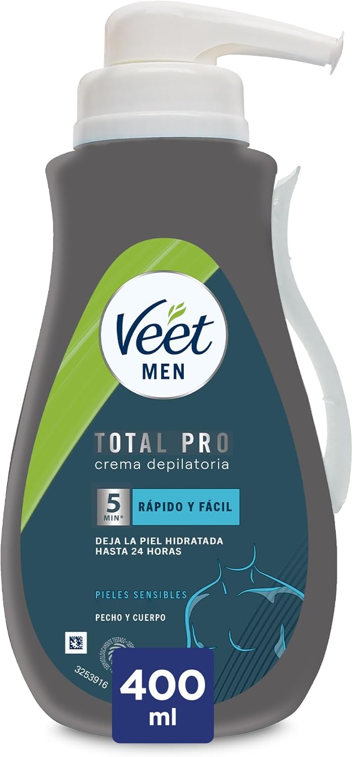 Detalle de Veet Crema Depilatoria Hombre Piel Sensible 400 ml