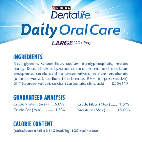 Detalle de Dentalife Daily Dental Chews for Large Dogs, 18 ct Pouch (Purina Dentalife)