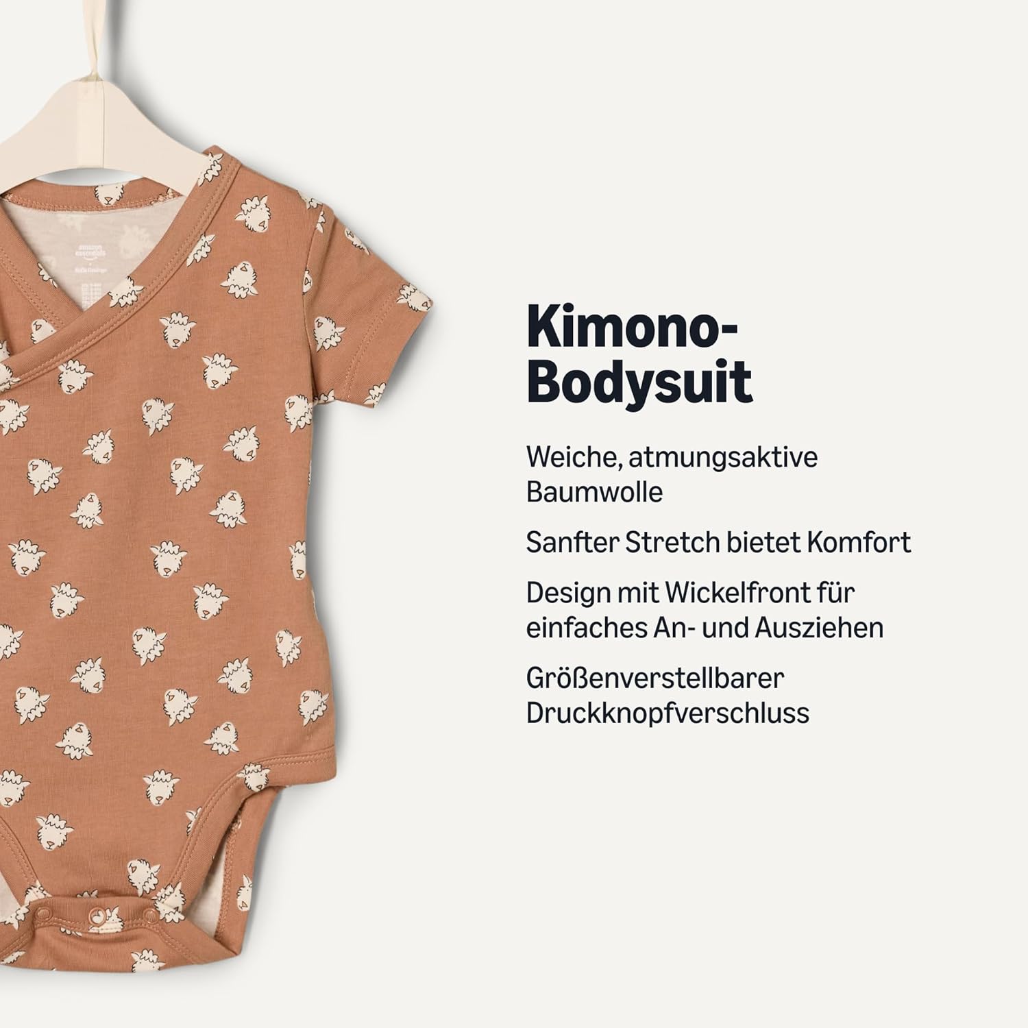 Thumbnail 1 de Amazon Essentials Baby Kurzärmeliger Body 3er-Pack 👶