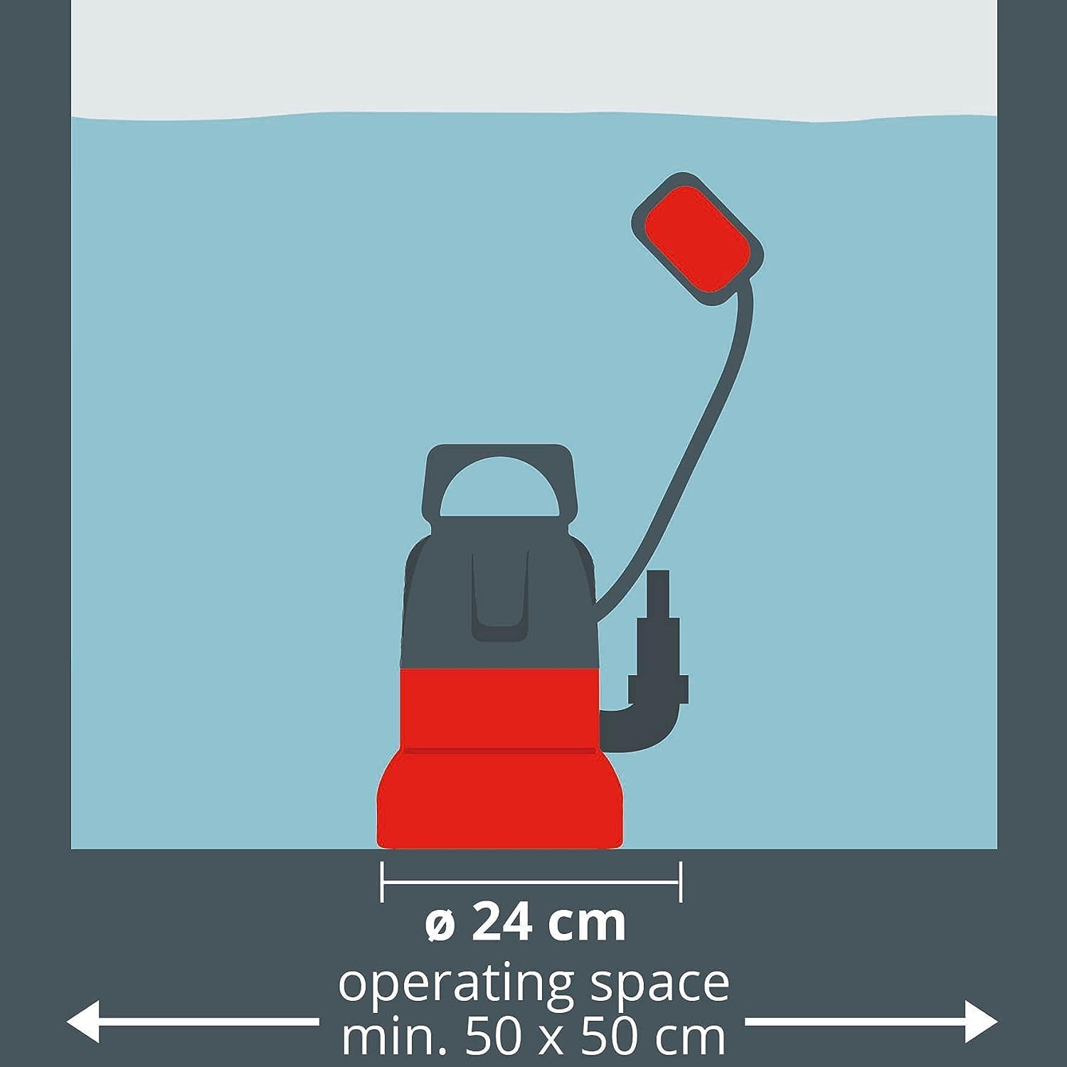 Thumbnail 2 de Einhell Tauchpumpe GC-SP 3580 LL – 350-W-Tauchpumpe für schnelle Abpumpleistungen bis 1 mm Restwasser