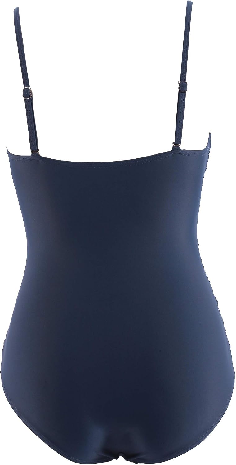 Thumbnail 2 de LA ORCHID Damen Badeanzug „Bauchweg“ mit Push-up, einteiligem V-Ausschnitt und High-Waist
