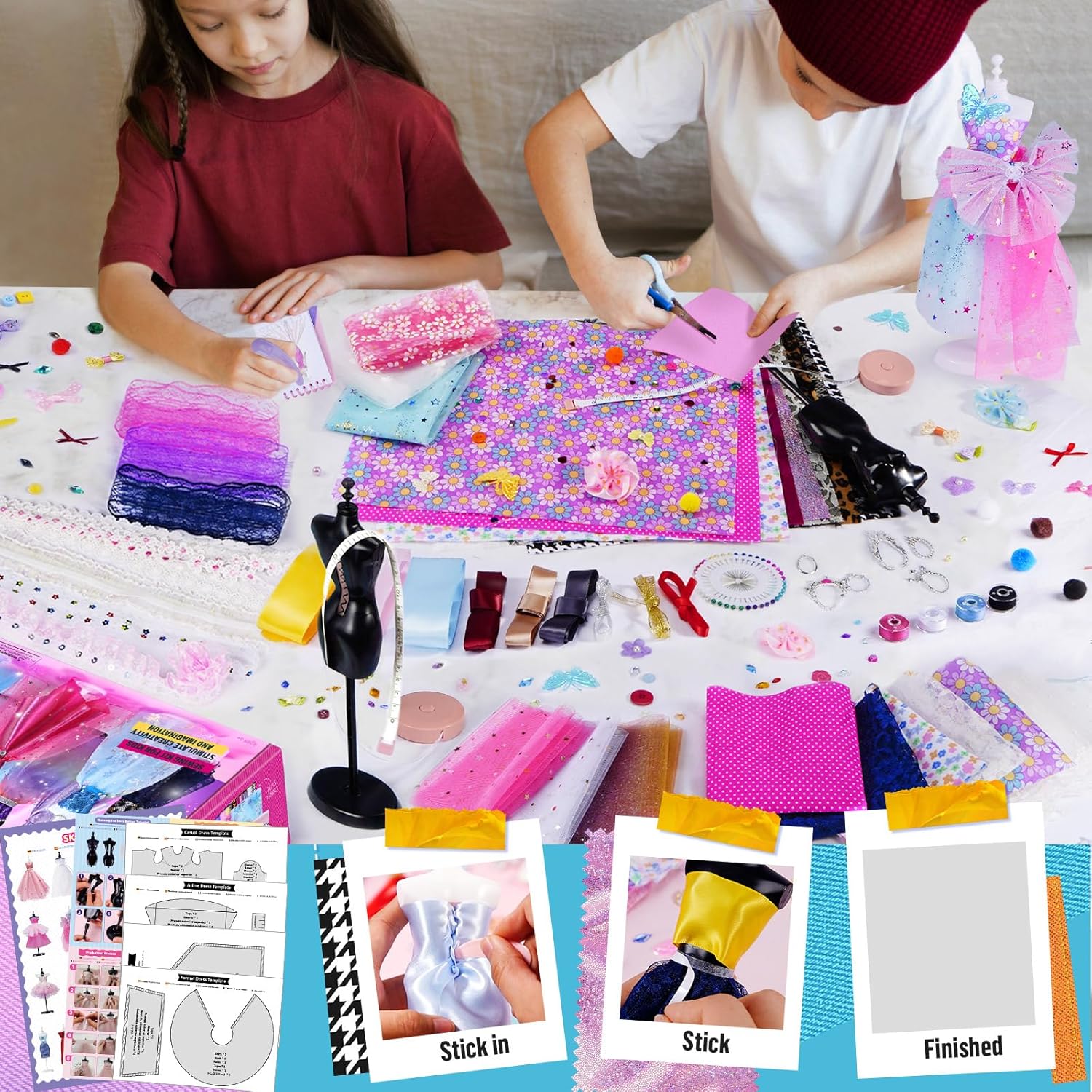 Thumbnail 5 de Fashion Designer Kit 1000+ pieces for girls 🎨