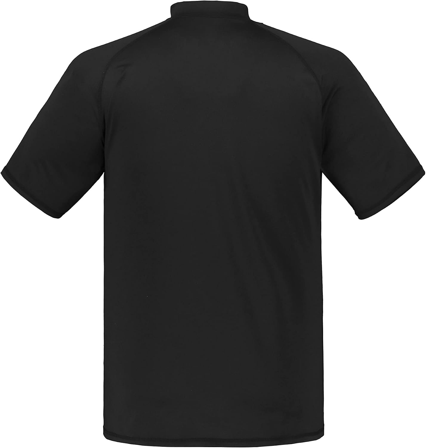Detalle 1 de JAY-PI Schwimmshirt Femme/Homme à manches courtes, Col montant, UV-Schutz – T-shirt de baignade homme