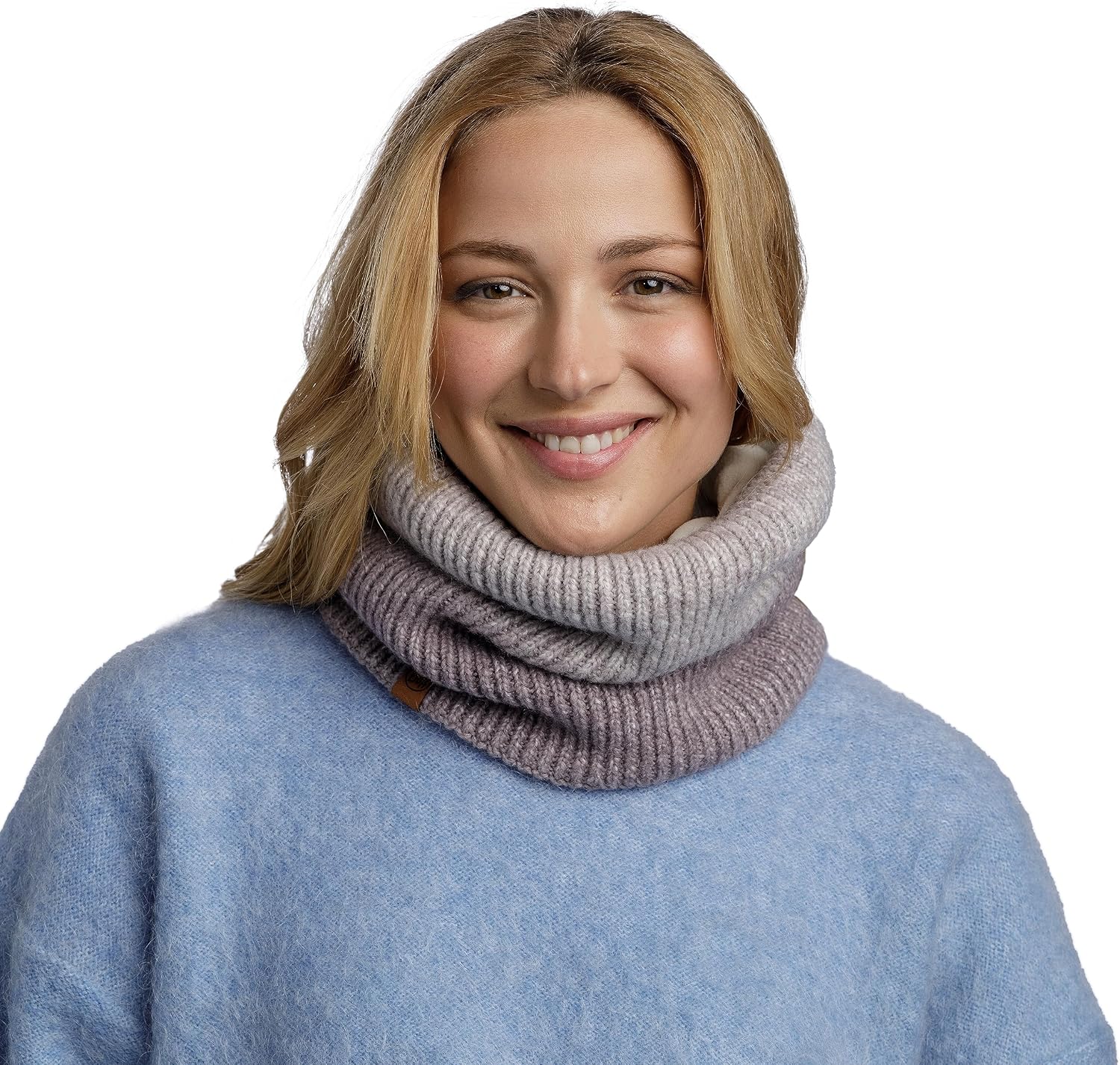 Detalle 2 de Buff dzianinowy komin unisex z polarową warstwą wewnętrzną