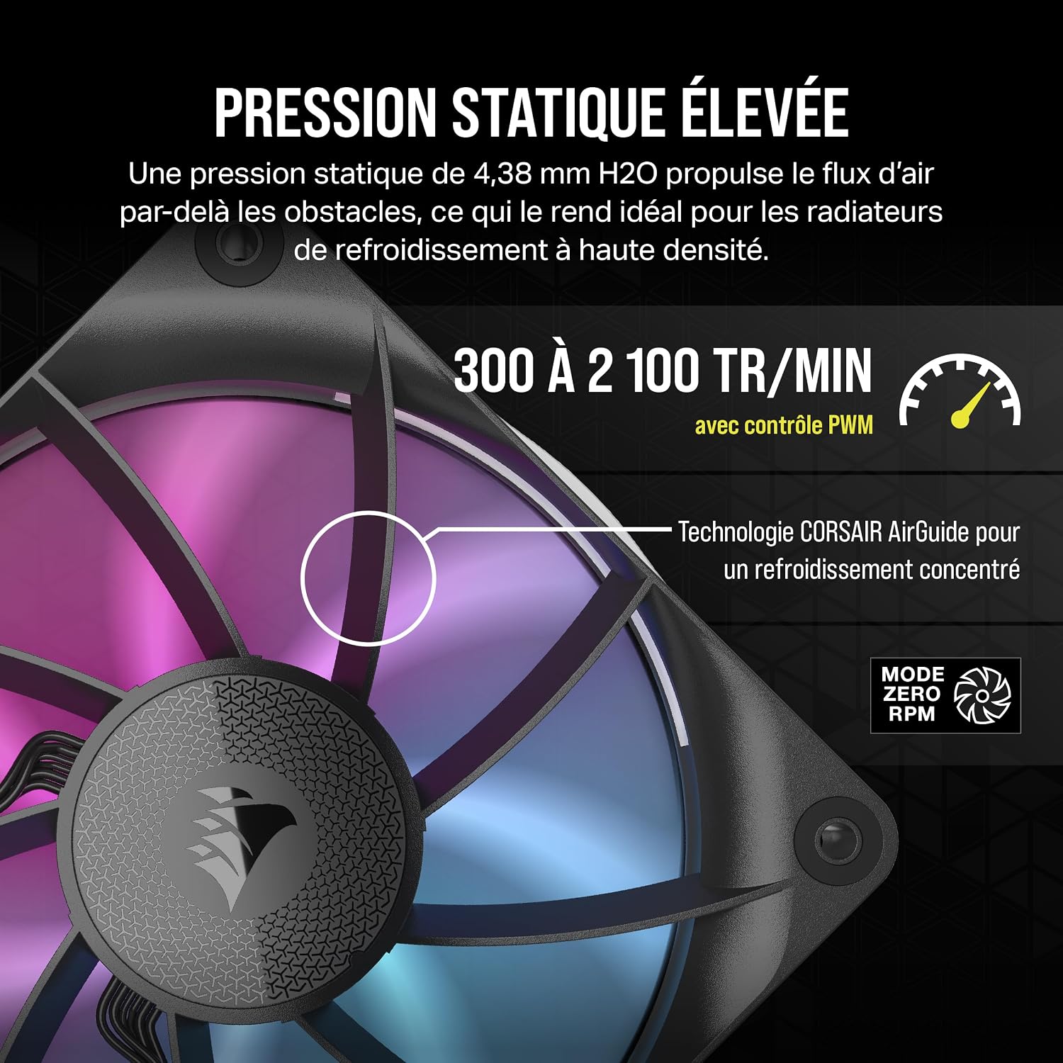 Thumbnail 4 de CORSAIR iCUE LINK RX120 Ventilateurs 120 mm x3