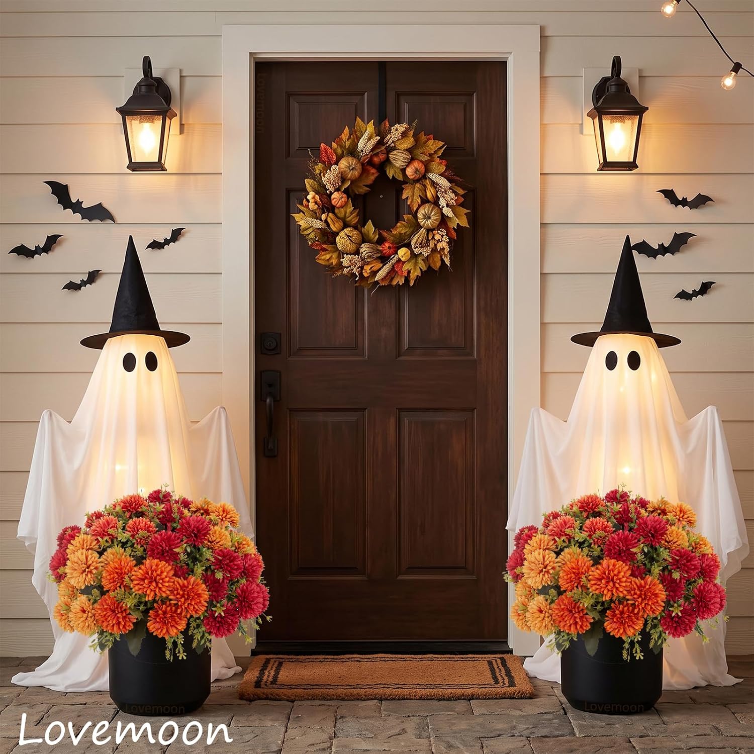 Thumbnail 6 de lovemoon FALL MUMS Artificial Chrysanthemums, 12-Piece UV-Resistant Fall Decor