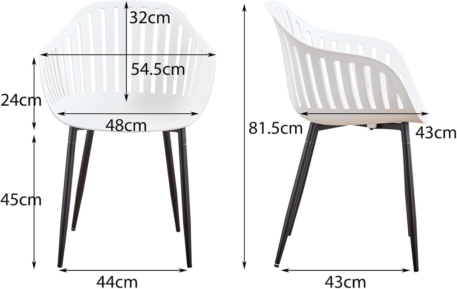 Detalle de GrandCA HOME Sillas de comedor 4 unidades gris