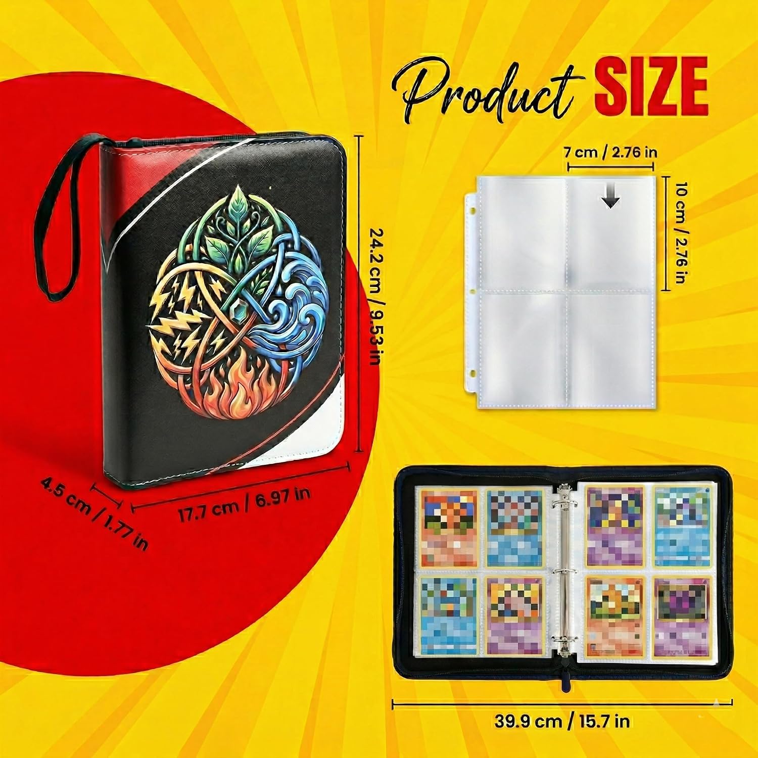 Detalle 2 de KORVORIA Album Porta Carte: 440 Tasche, 55 Pagine, per Collezionisti e Bambini