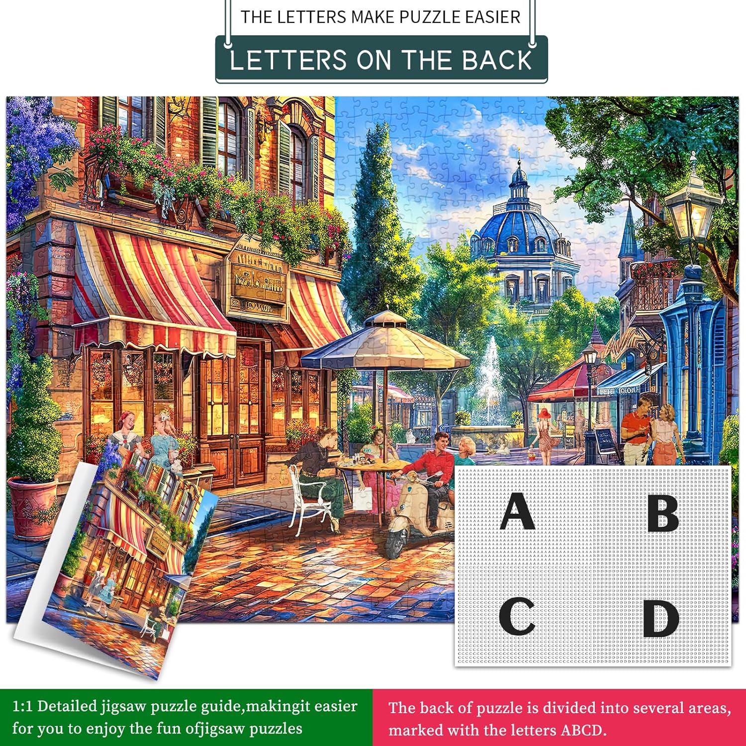 Thumbnail 3 de HUADADA Jigsaw Puzzles for Adults 1000 Piece