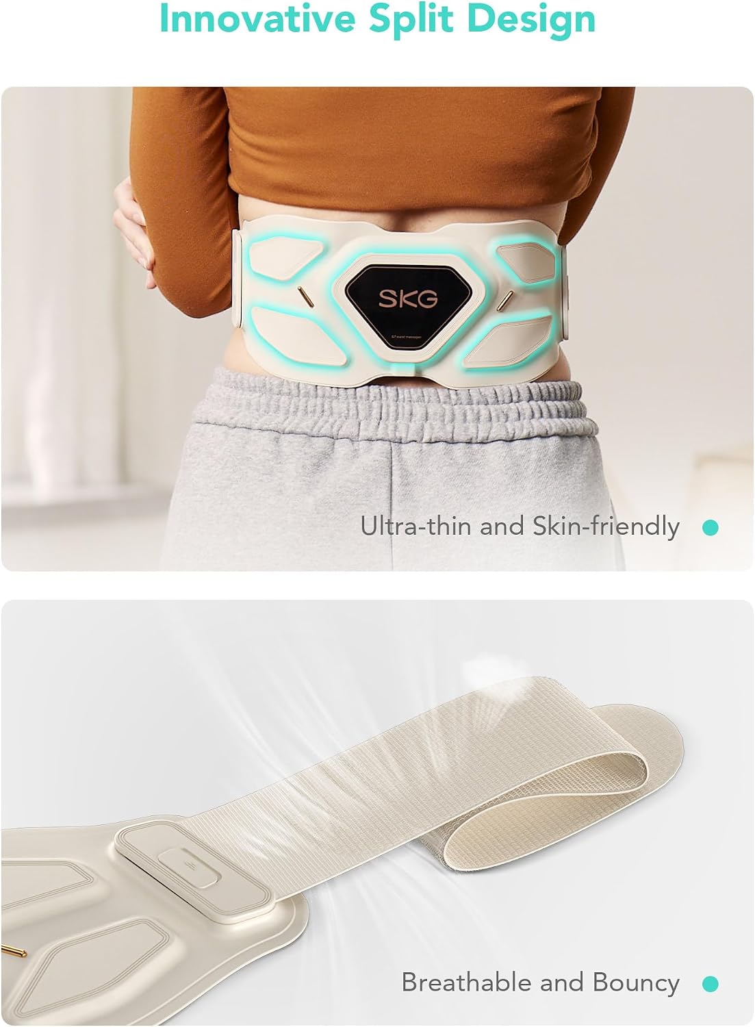 Thumbnail 6 de SKG Lower Back Massager adjustable cordless heating pad