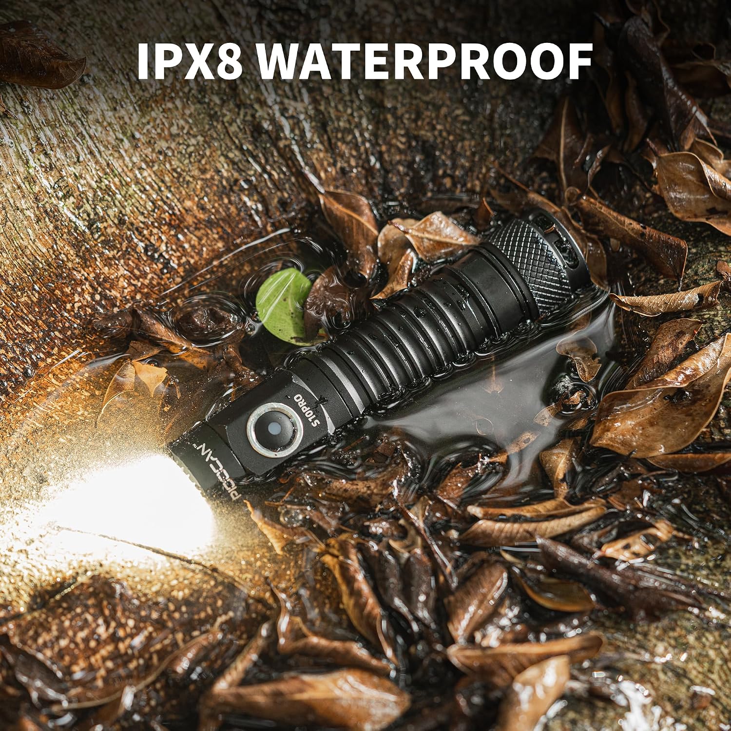 Detalle de Rechargeable LED Torch 2500 Lumens: Magnetic Super Bright Pocket Torch