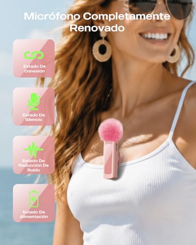 Thumbnail 7 de CoolSwan 2 Pack: Micrófono Inalámbrico Solapa para iPhone, iPad y Android (2×) con Reducción de Ruido
