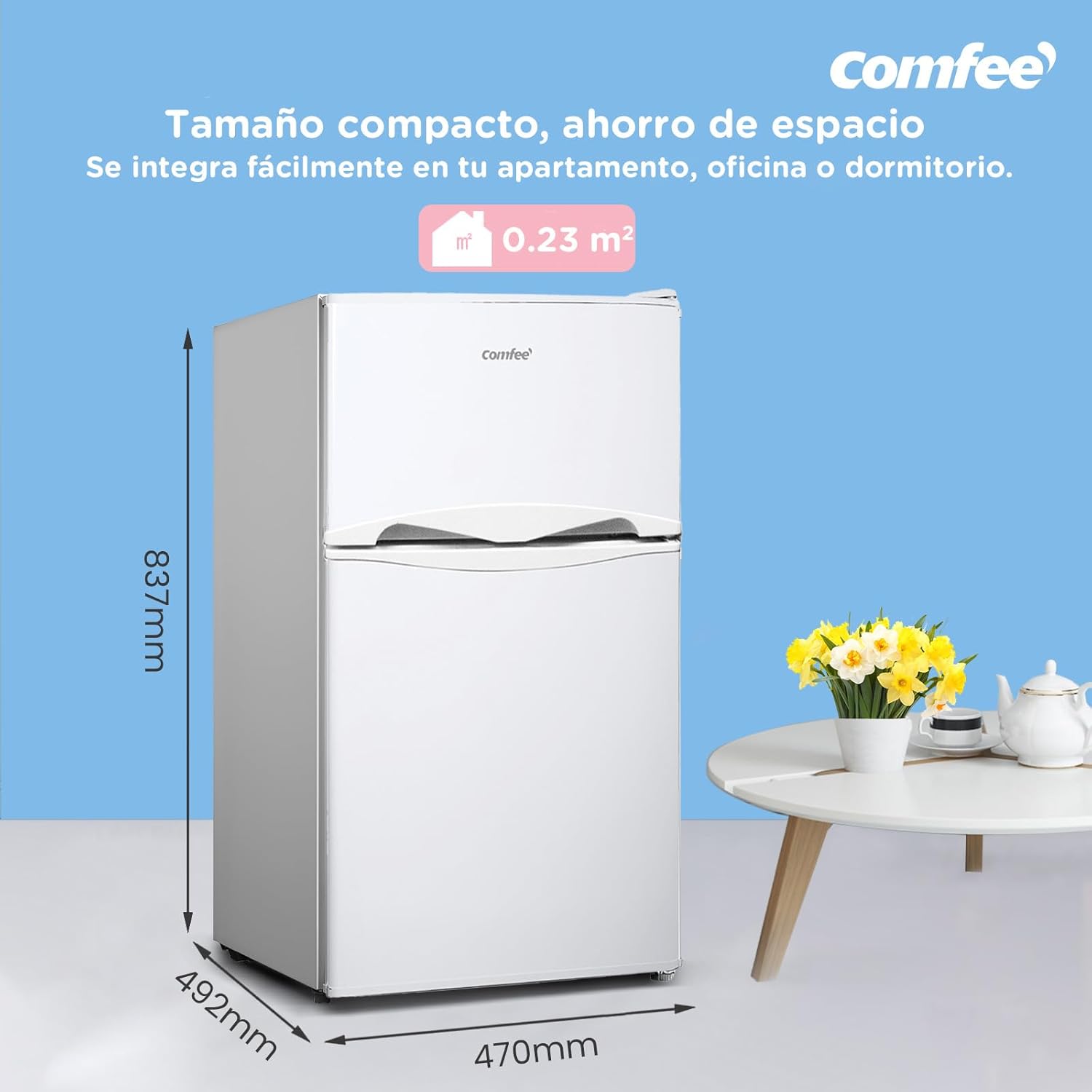 Detalle 2 de Comfee RCT87WH2 Nevera congelador 87 L