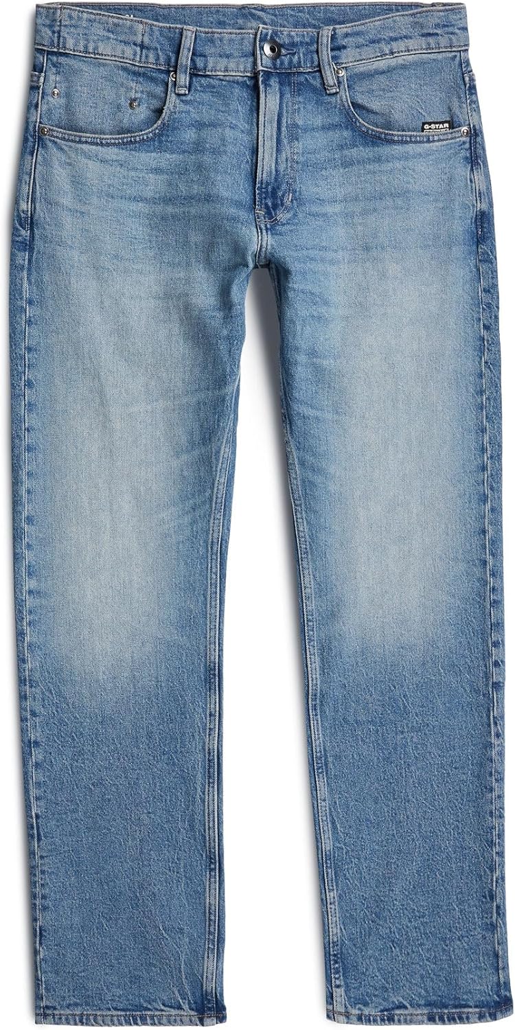 Detalle de G-Star RAW Herren Jeans Mosa Straight Jeans – zeitlose Gerade Passform