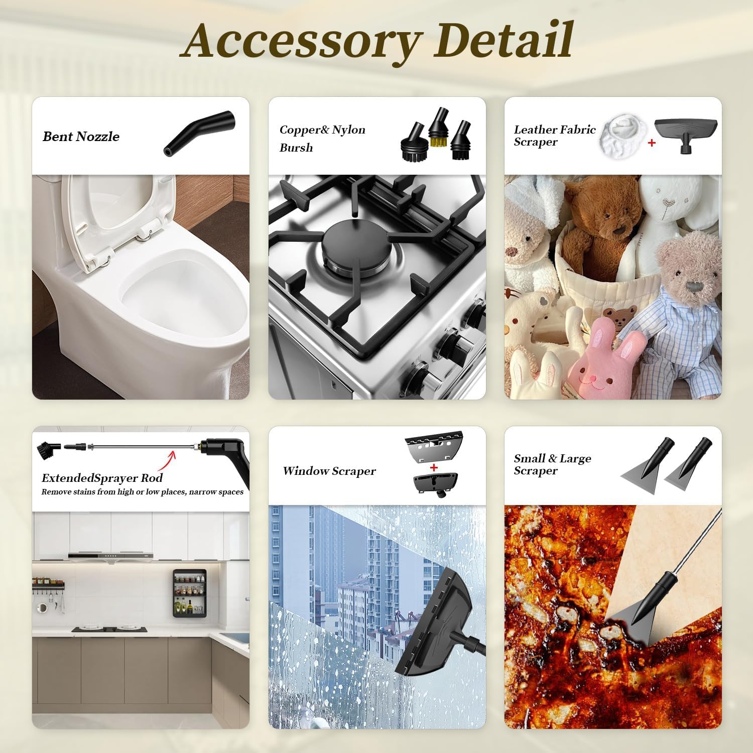 Thumbnail 5 de Steam Cleaner 2500W 1.6L Portable Steamer