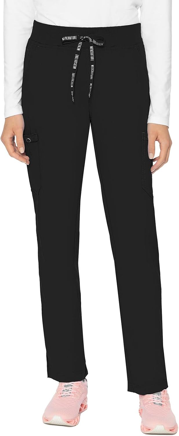 Detalle de Med Couture MC7725 Touch Scrub Pants for Women, 6 Pockets, Mid-Rise Yoga Waist