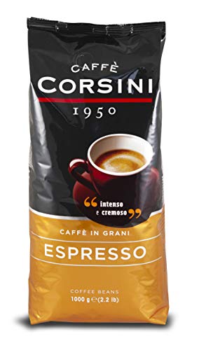 Detalle de Caffè Corsini 1950 Caffè in Grani Espresso – miscela intensa e cremosa, 1 kg