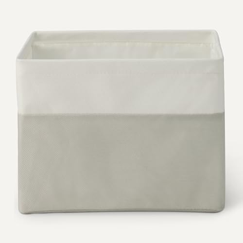 Detalle de Amazon Basics Cajas plegables con asas de cuero, grande (3) 🏷