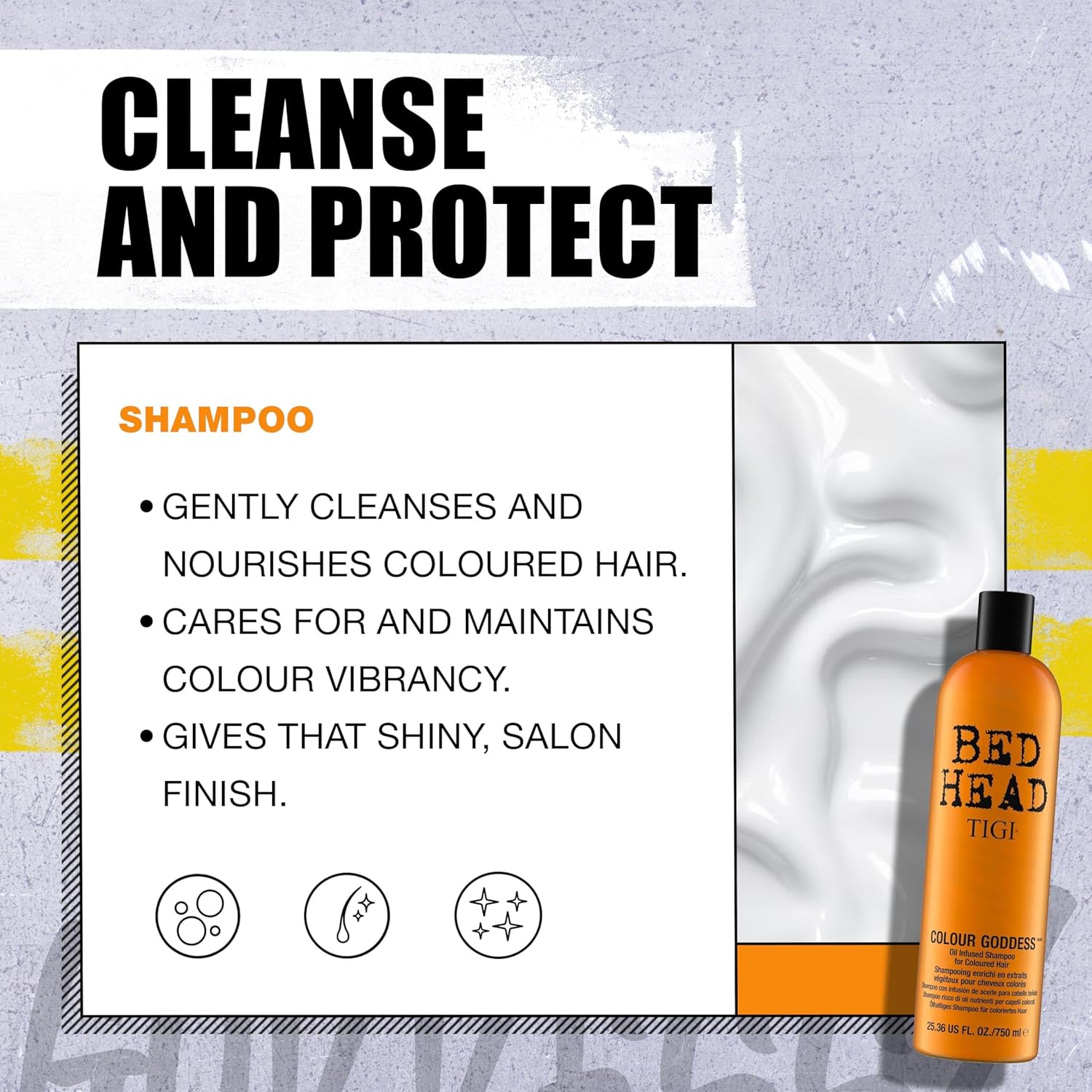 Detalle 2 de Bed Head 750ml Colour Goddess Shampoo